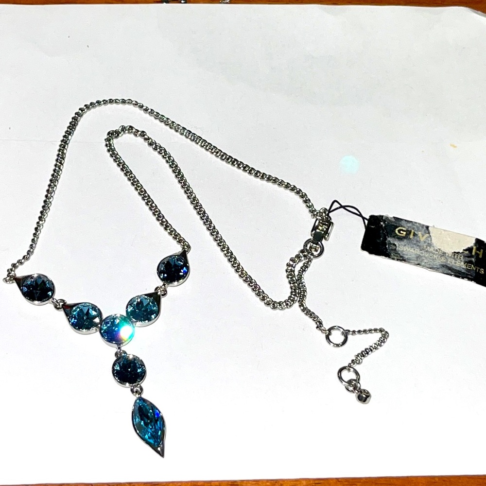 Givenchy Blue Swarovski Necklace